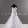 Fit-and-Flare Sweetheart Beaded Allover Lace Appliques Sweep Train Layered Tulle Wedding Dresses