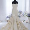 Glamorous Trumpet Sweetheart Allover Beaded Embroidered Bubble Hem Pick-up Sweep Train Pleated Taffeta Wedding Dresses