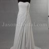 Sheath Sweetheart Asymmetrical Ruched Floor Length Pleated Chiffon Wedding Dresses